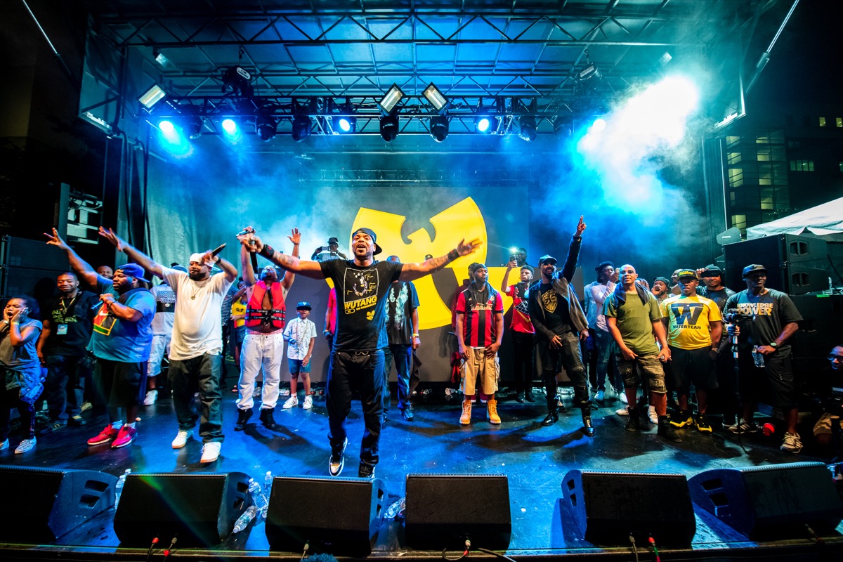 Wu-Tang Clan on stage